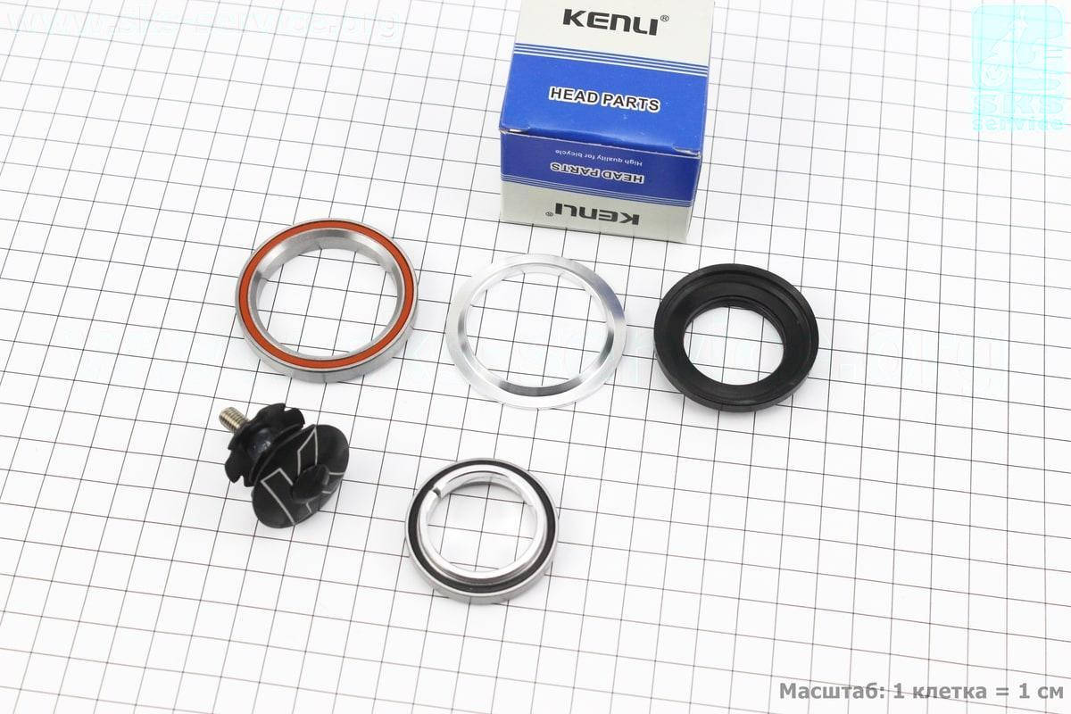 

Рулевые чашки 1-1/8"x1,5" (41,8/28,6x52/39,8) безрезьбовой вилки, интегрированные, пром-подшипники, черные