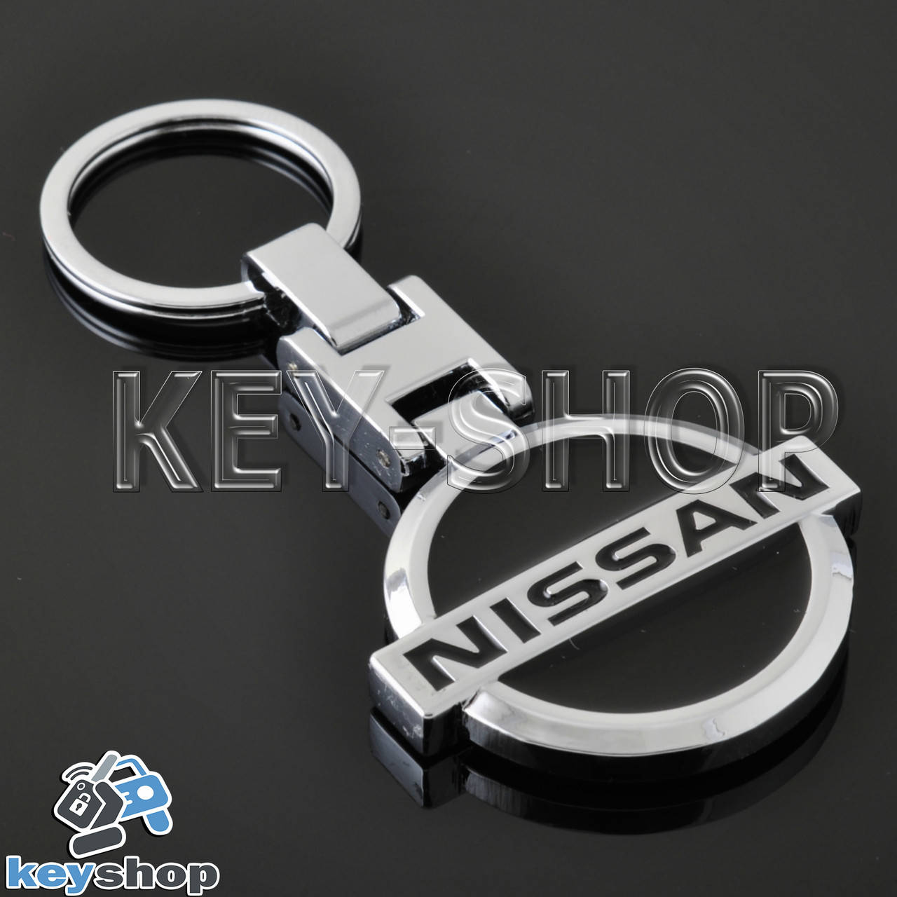 

Брелок для авто ключей Nissan (Ниссан) металлический
