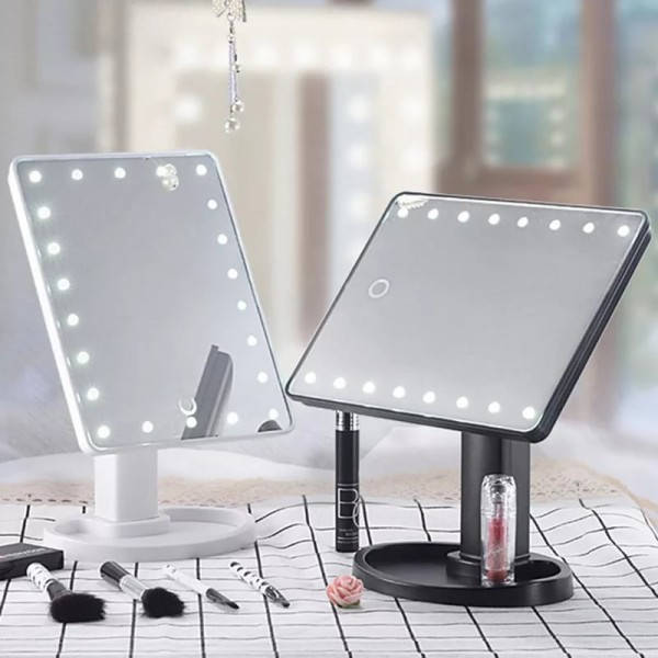 

Зеркало с подсветкой для макияжа Large Led Mirror (22 светодиодов) Белое
