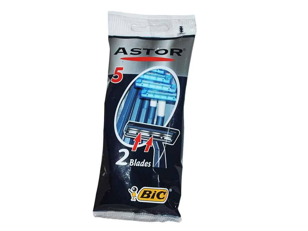 

Однор. станок BIC 2 Astor для гоління для норм. шкіри (5шт.в уп.) ТМ АСТОР