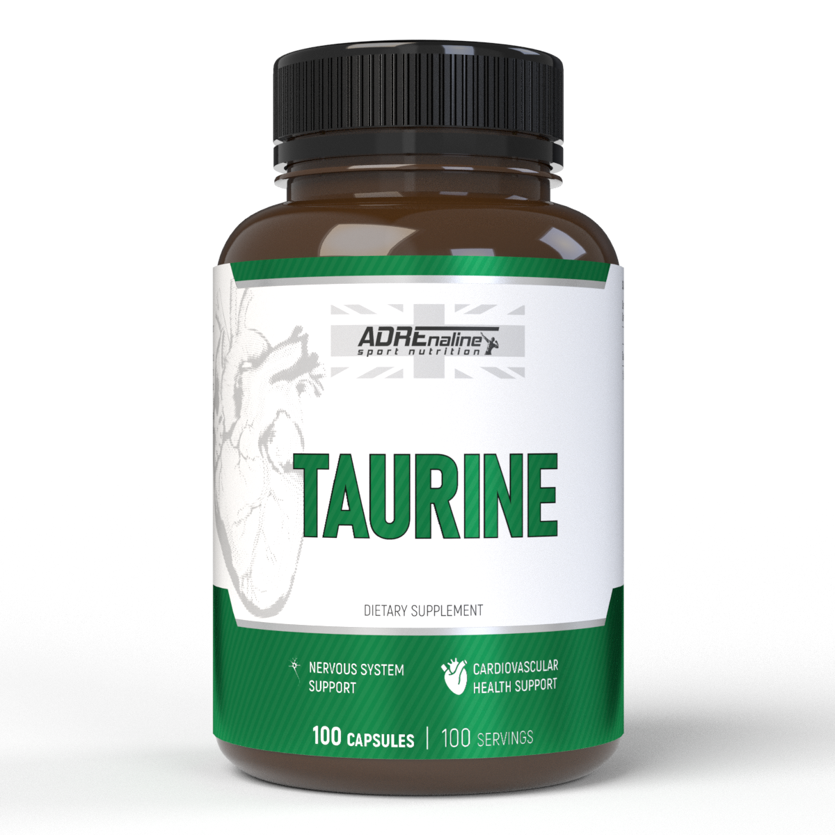 

Таурин - Adrenaline Sport Nutrition Taurine 1500 mg / 100 capsules