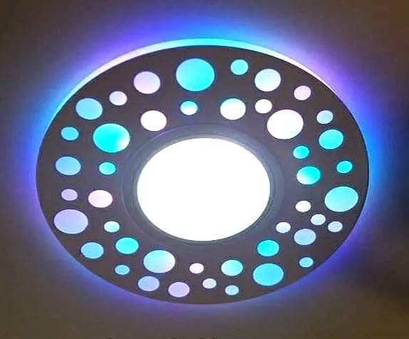 

Светильник встраиваемый LED Feron CD989 с RGB подсветкой цветной светодиодный точечный
