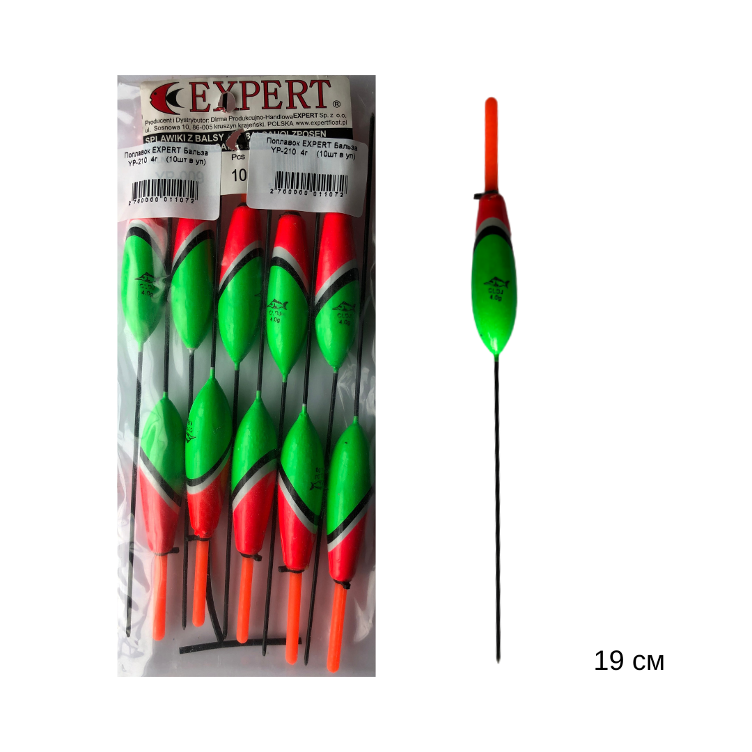 

Поплавок EXPERT Бальза YP-210 4г (10шт в уп)