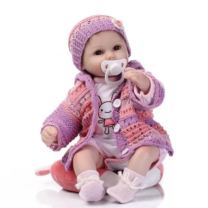 

Кукла Реборн 44 см пупс силиконовая NPK DOLL