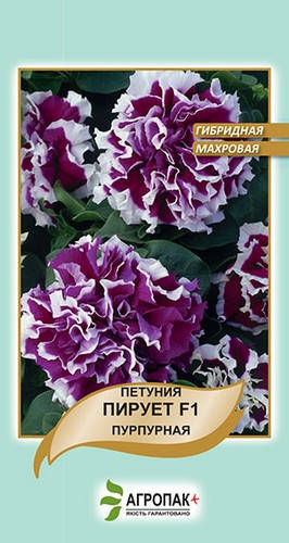 

Семена цветов петуния Пирует F1 красная Агропак плюс пурпурная