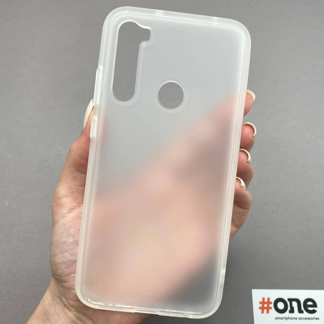 

Чехол для Xiaomi Redmi Note 8 матовый плотный чехол на телефон сяоми редми нот 8 белый TCB