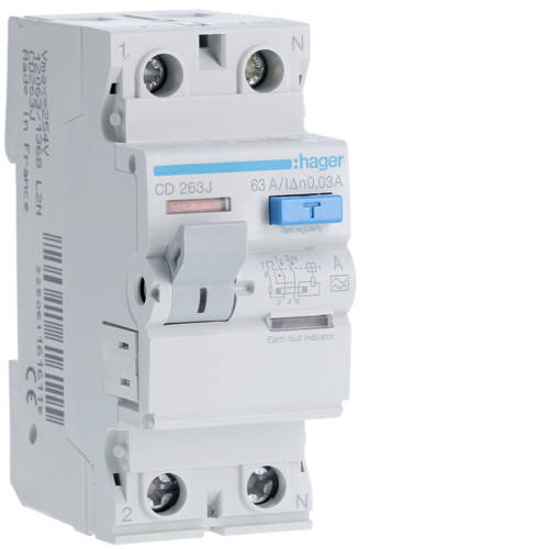 

Дифференциальное реле УЗО 2P 63A 30mA