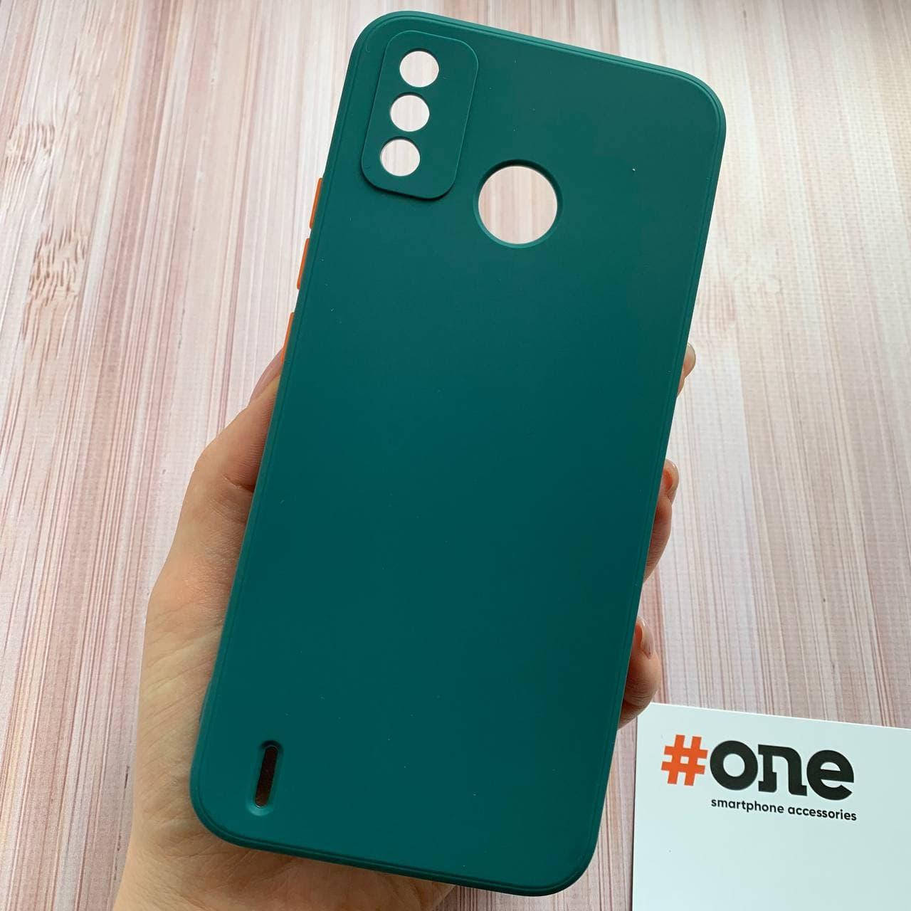 

Чехол для Tecno Spark 6 Go плотный силиконовый матовый чехол на техно спарк 6 го зеленый SQA, Зелёный
