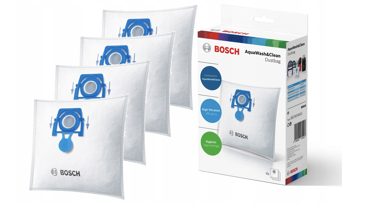 

Набор мешков (4 шт) для моющих пылесосов BOSCH BBZWD4BAG AquaWash&Clean