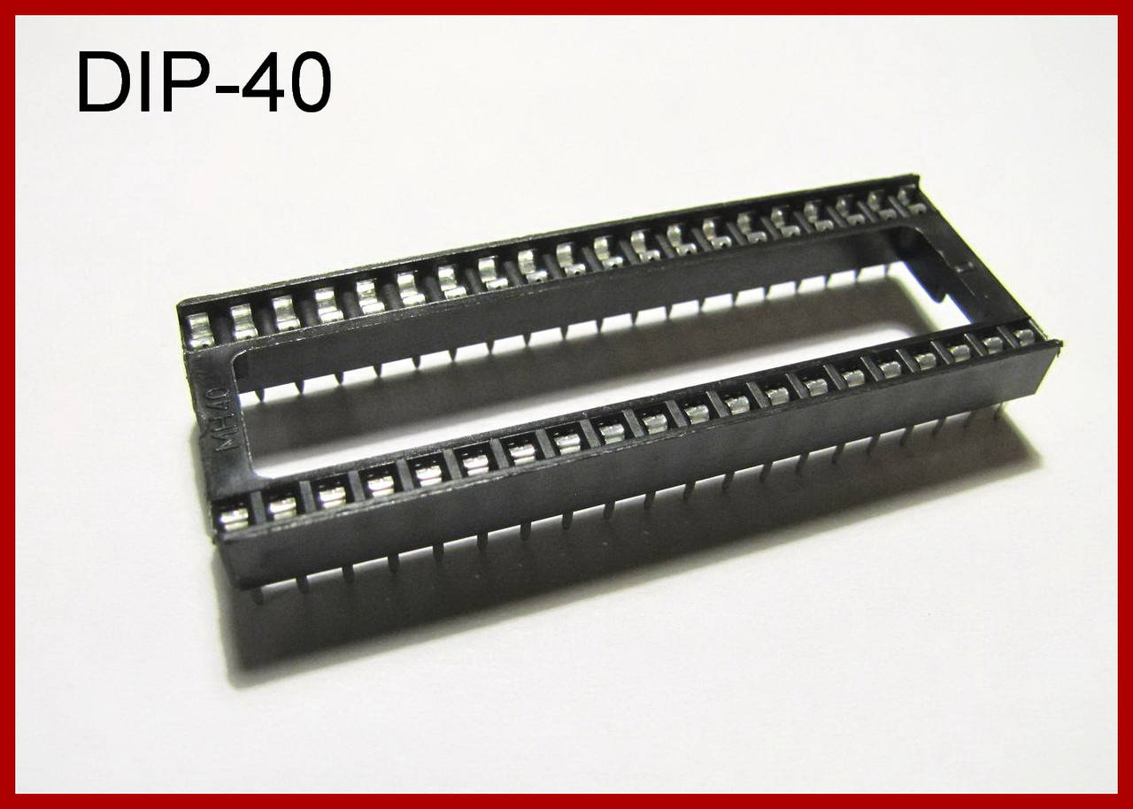 

Панель под микросхемы DIP-40, шаг 2,54.