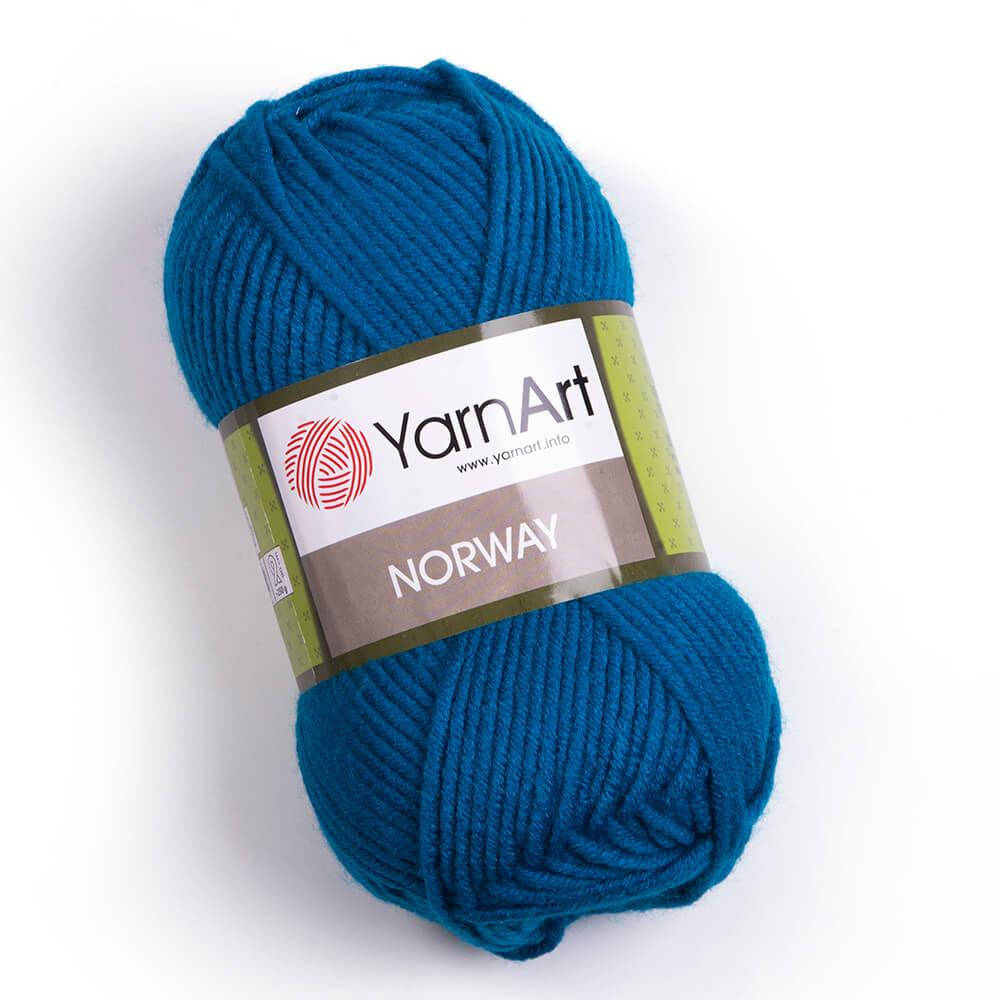 

Пряжа YarnArt Norway (Ярнарт Норвей) акриловая, синяя бирюза №843, Синий