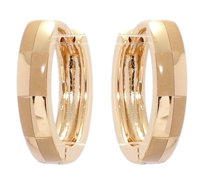 

Серьги Xuping Позолота 18K колечки "Шахматный узор напылением"