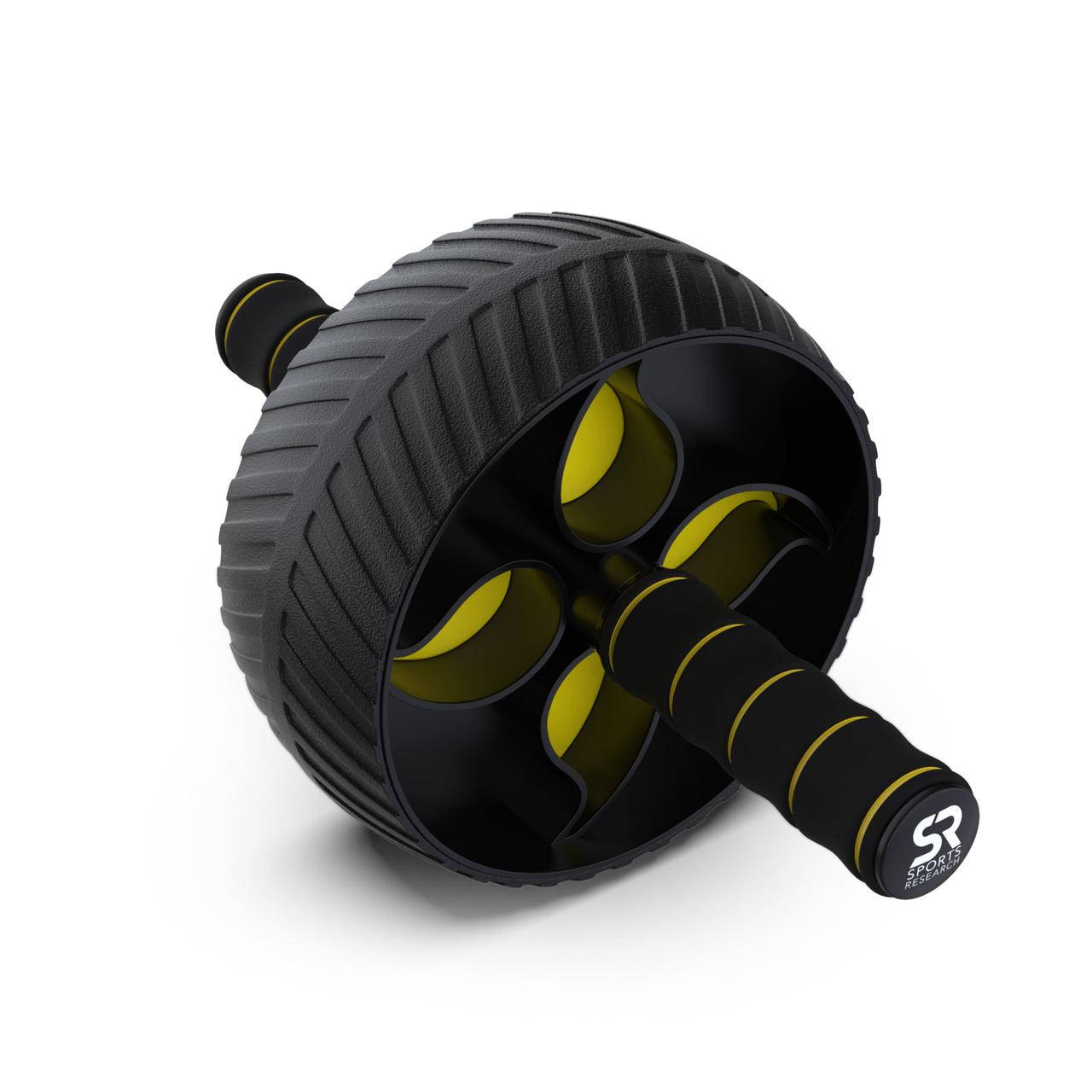 

Ролик для преса Sport Research Performance Ab Wheel с ковриком для колен, Черный