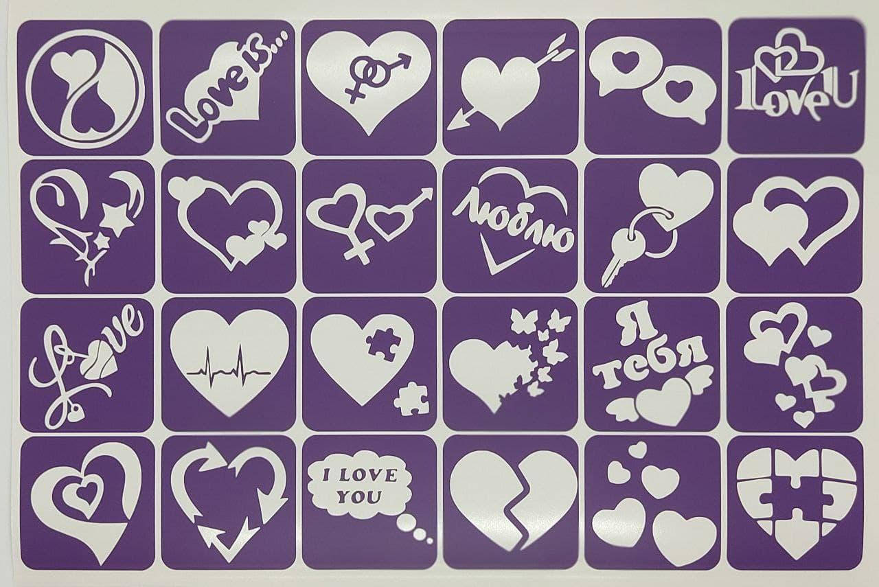 

Набор для блеск тату " Love"