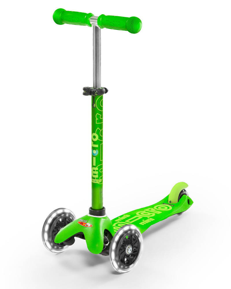 

Самокат Micro Mini Deluxe Green LED (салатовый), Зелёный
