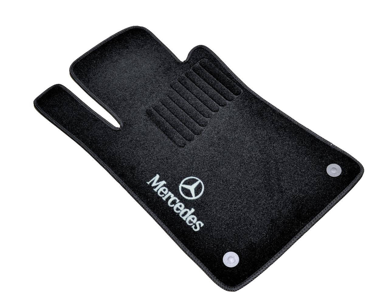

Коврики в салон ворсовые для Mercedes E211/CLS C219 (2002-2009)/Чёрные, кт., Черный