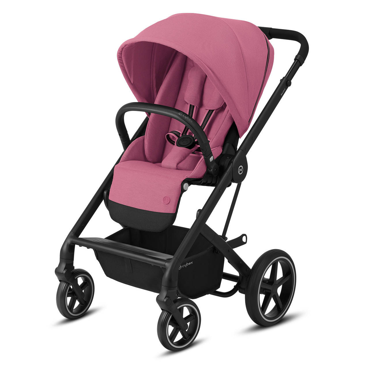 

Коляска Cybex Balios S Lux Magnolia Pink purple (з бампером)