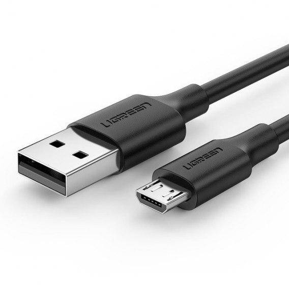 

Кабель зарядный Ugreen Micro USB 2.0 5V2.4A 0.5M Black (US289), Черный