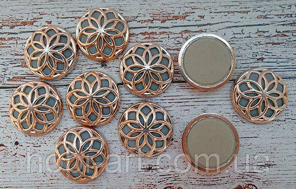 

Серединка № 297 1,9см сіра з золотом