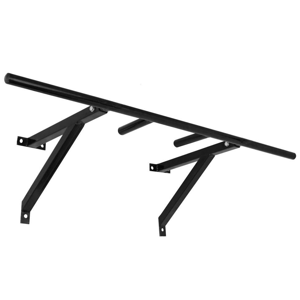 

Турник спортивный настенный наддверный с прямой перекладиной 40 см до 200 кг, Черный