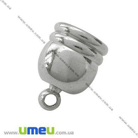 

Колпачок металлический, 13х9 мм, Темное серебро, 1 шт (OBN-029885)