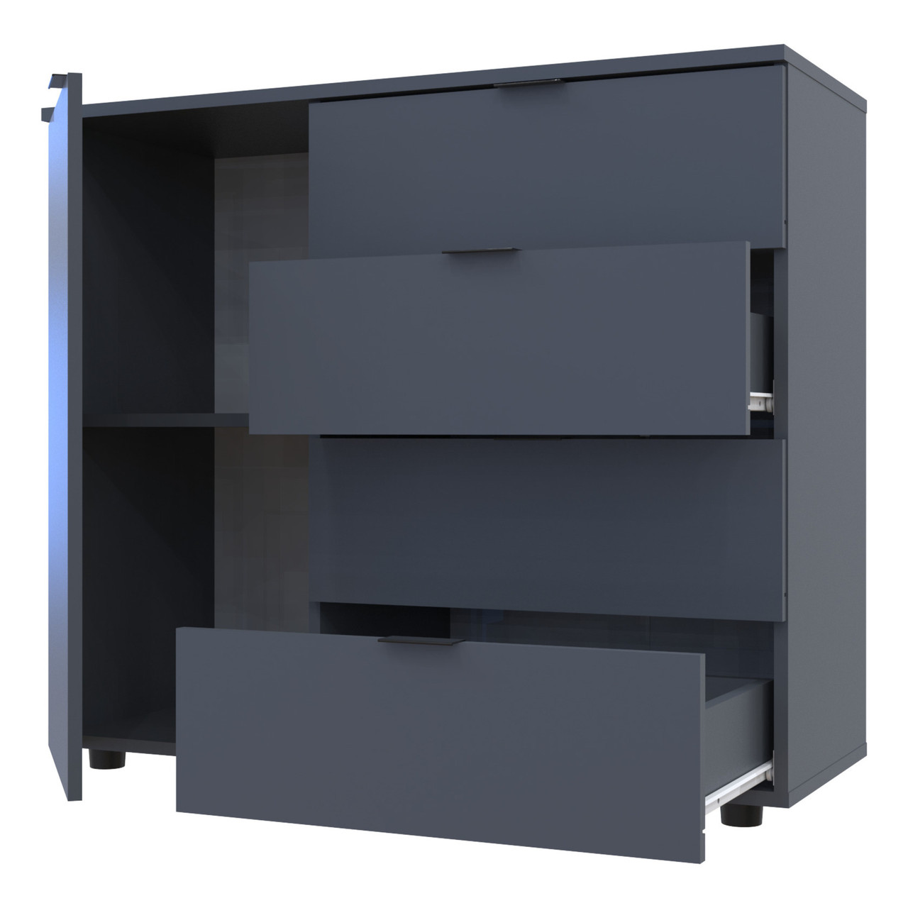 Комод Doros GС1 Графіт 100х40х81,2 (41510069) 7