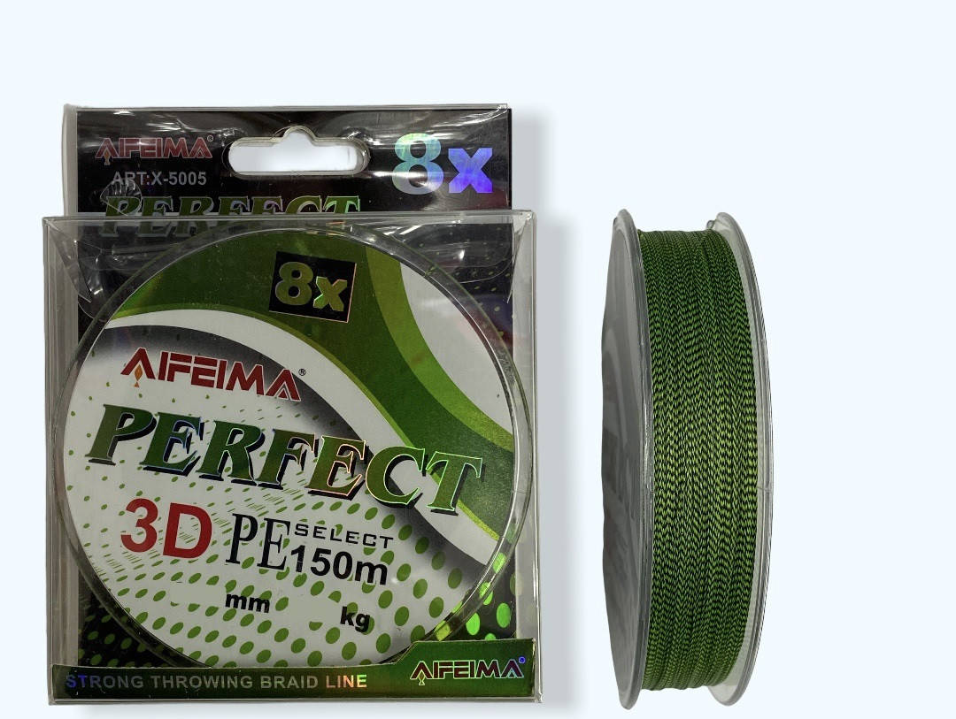 

Шнур рыболовный Feima 3D 8X 0.20, Зелёный