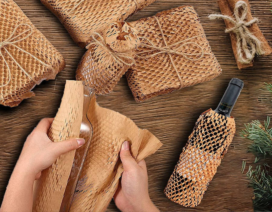 

Cотовая крафт-бумага PaperPack, рулон - 28 см х 50 м, коричневая