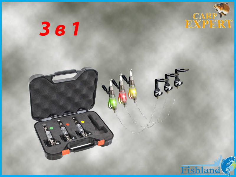 

Набор свингеров Carp Expert LED 3 с подключением на цепочке