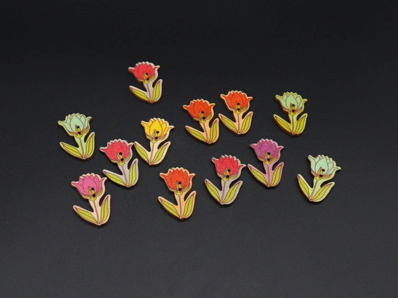 

Деревянные заготовки. Цветок. Цвет микс. 40мм