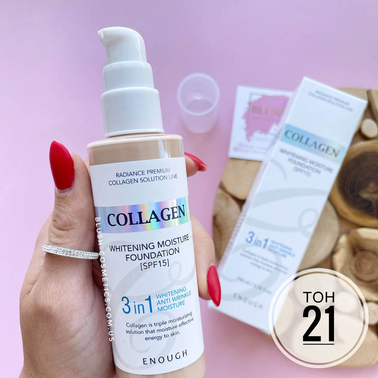 

Тональний крем 3в1 Enough Whitening Moisture Foundation SPF15 100ml (тон 21) Оригінал!!