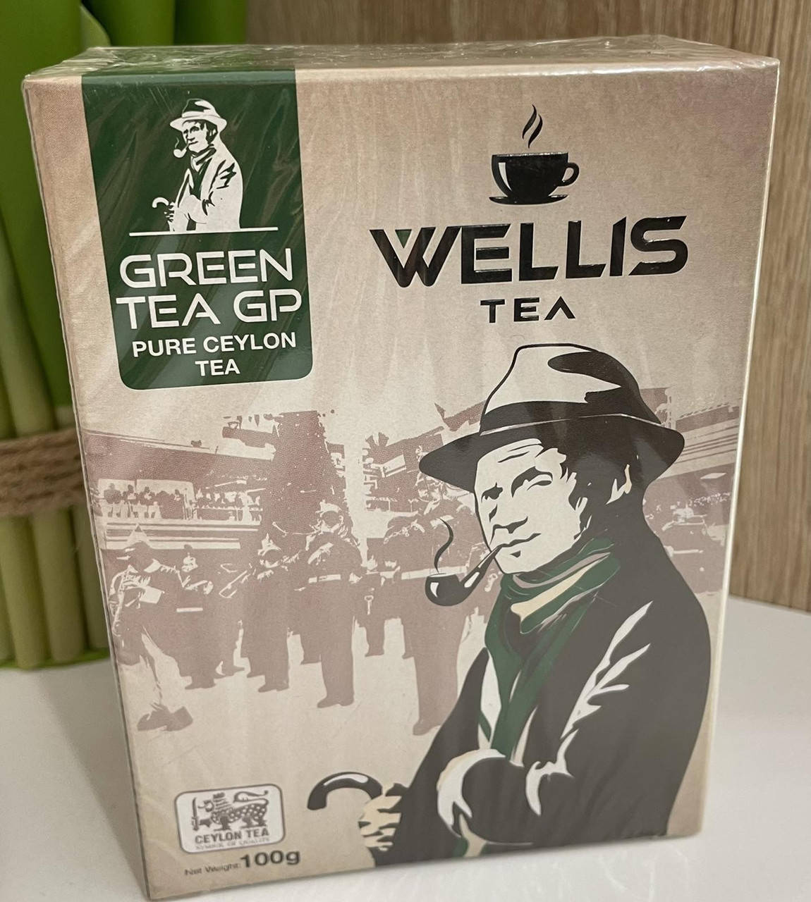 

Чай Wellis Green Gun Powder зелёный, 100 грамм, цейлонский, Веллис гп