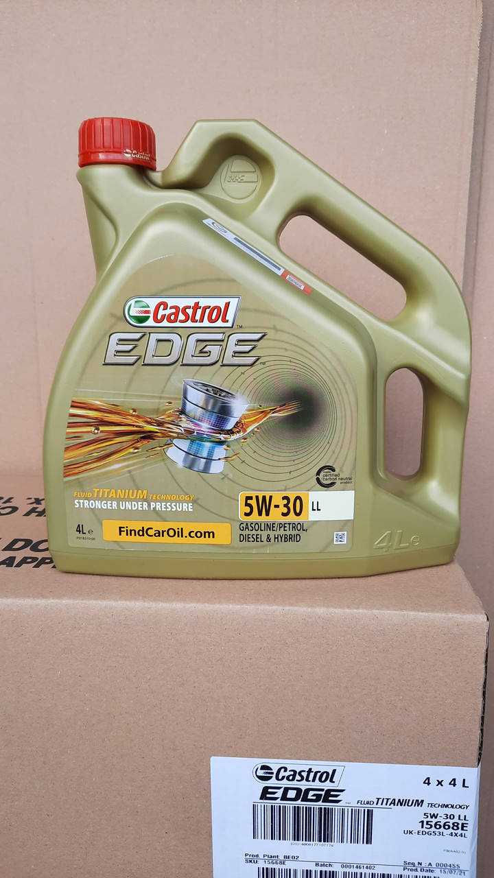 

Масло моторное синтетическое Кастол Castrol EDGE Titanium LL 5W-30 4л