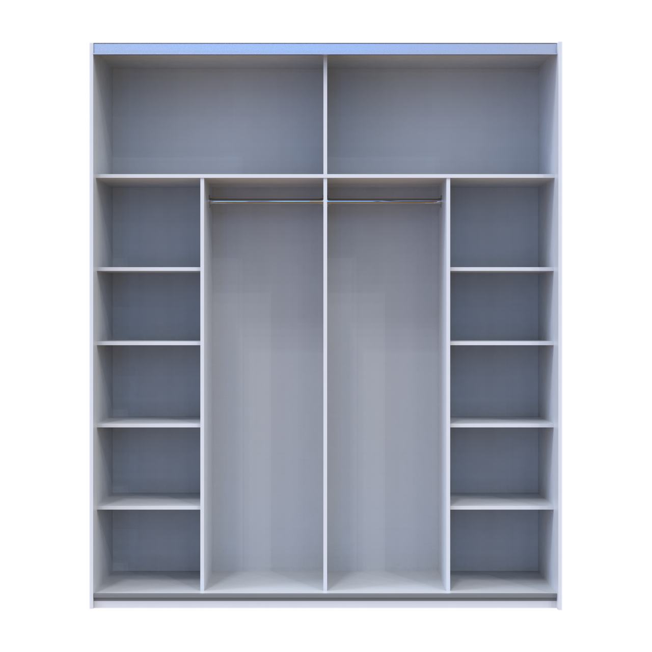 Шафа купе Doros G-Caiser Білий/Графіт 2 ДСП / 3 частини 200х60х240 (42005229) 4