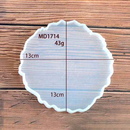 

Форма для эпоксидной смолы Finding Молд срез дерева Белый Силикон Диаметр 13 см 20249576