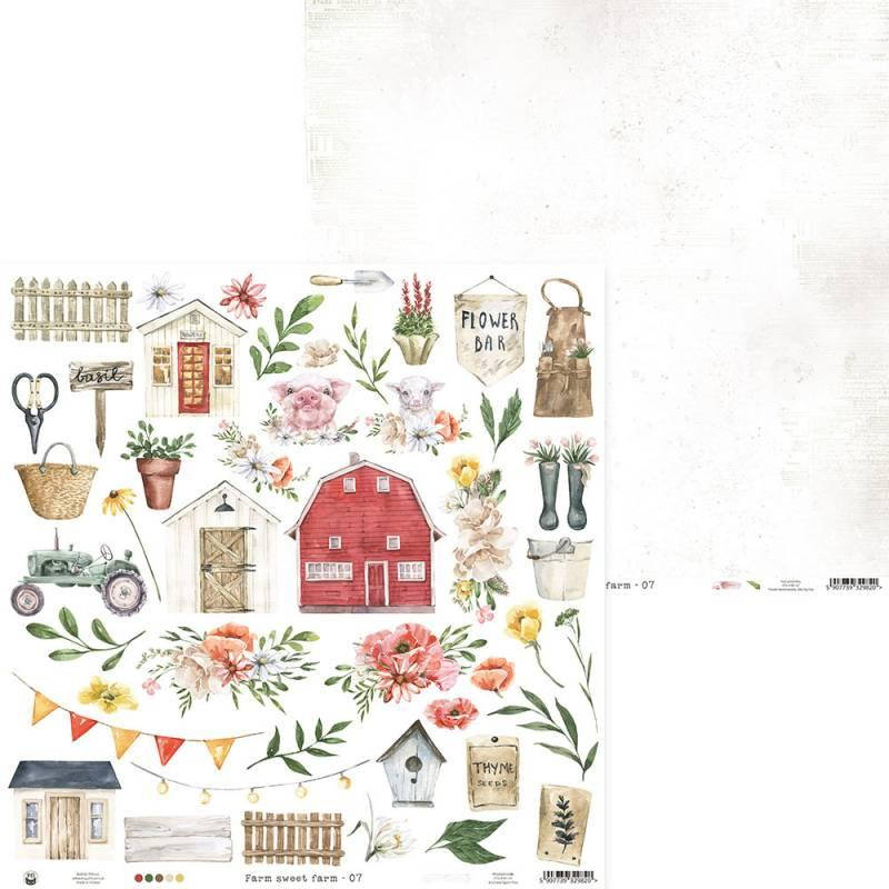 

Папір для вирізання - Farm Sweet Farm 07 - P13 - 30x30