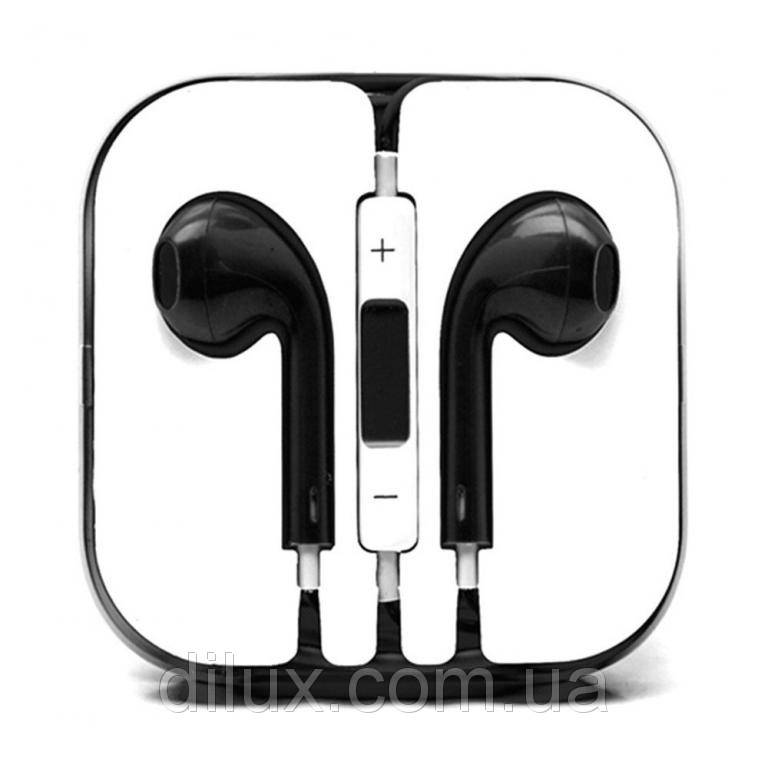 

Наушники гарнитура Apple Earpods iPhone. Черный