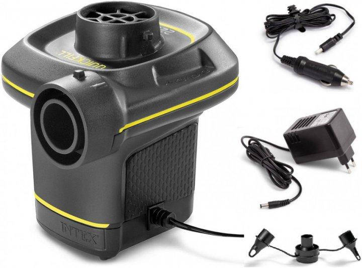

Электрический насос Intex 66634 от сети и прикуривателя 220V / 12 V , 480 л/мин