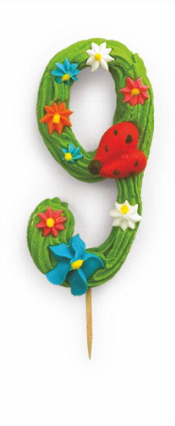 

"9" Цифра дитяча, Зелёный