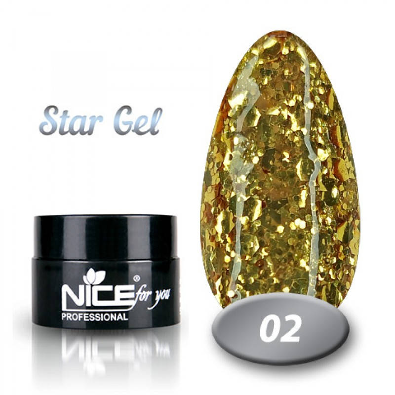 

Star Gel Nice for you 02 золото 5 г