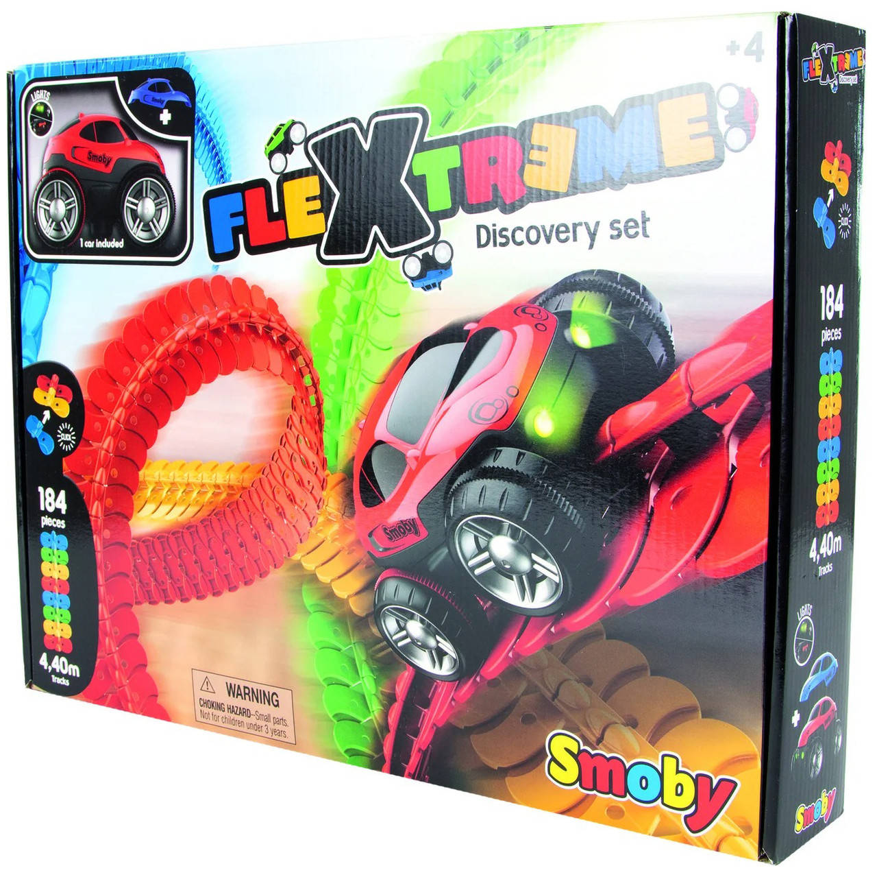 

Детский гибкий трек Smoby FleXtreme 440 см Флекстрим с машинкой со световыми эффектами