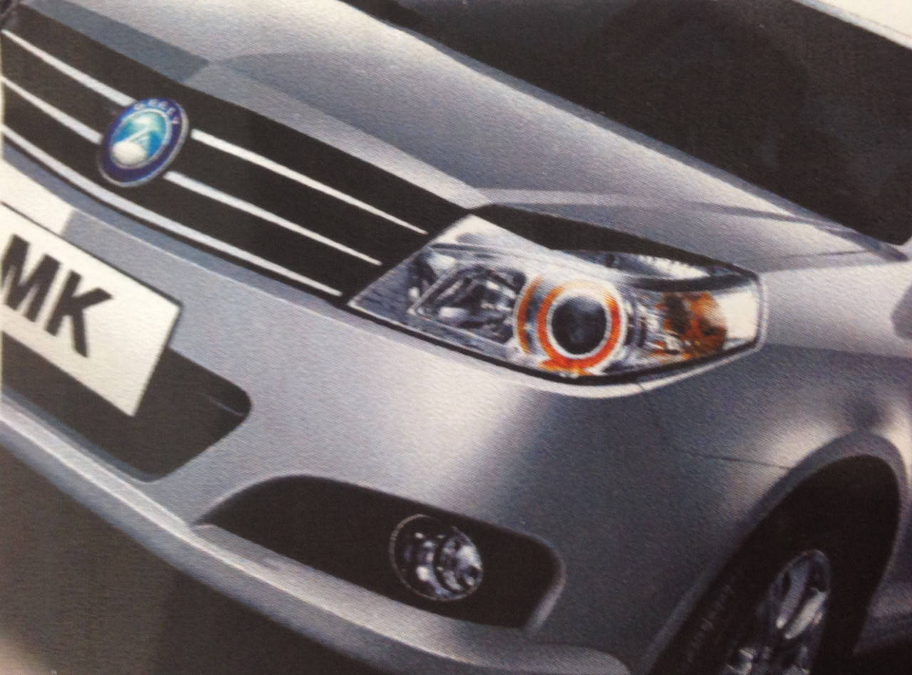 

Реснички на фары Geely MK тип1, Черный