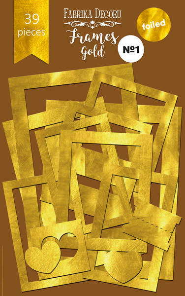 

Набір рамок з фольгуванням №1 "Gold" 39шт