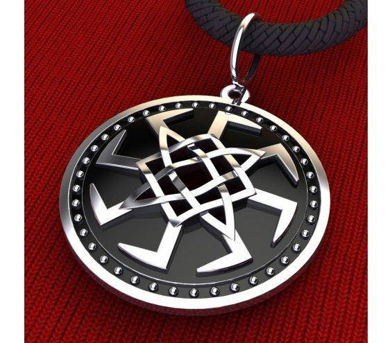 

Коловрат на щите, кулон, амулет, талисман