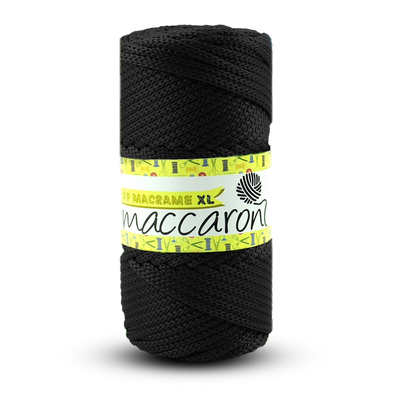 

Полипропиленовый шнур Maccaroni PP Macrame XL 4 mm Черный