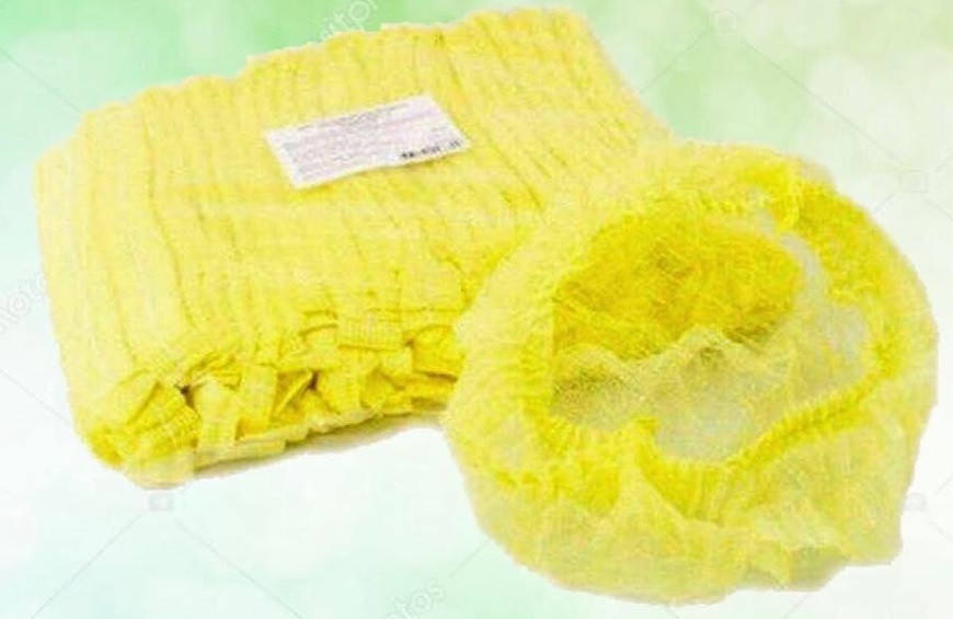 

Шапочка одноразовая «Гармошка», 100 шт. Желтый