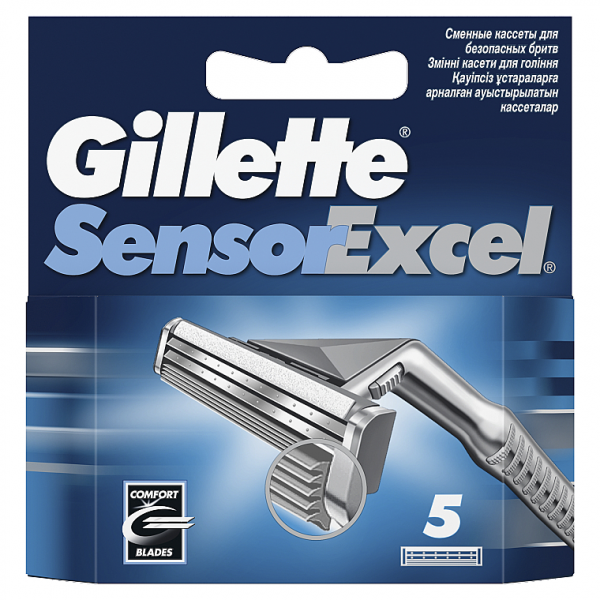 

Сменные кассеты для бритья Gillette Sensor Excel, 5 шт
