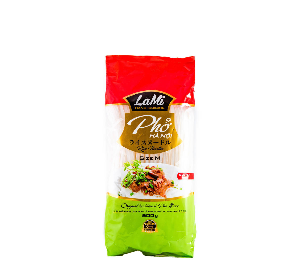 

Лапша рисовая плоская PHO HA NOI LaMi Size "M" 4 мм Hiep Long 500 г