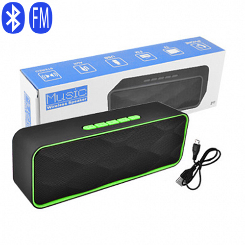 

Портативная колонка T&G SC-211, Bluetooth, радио, speakerphone, зеленый