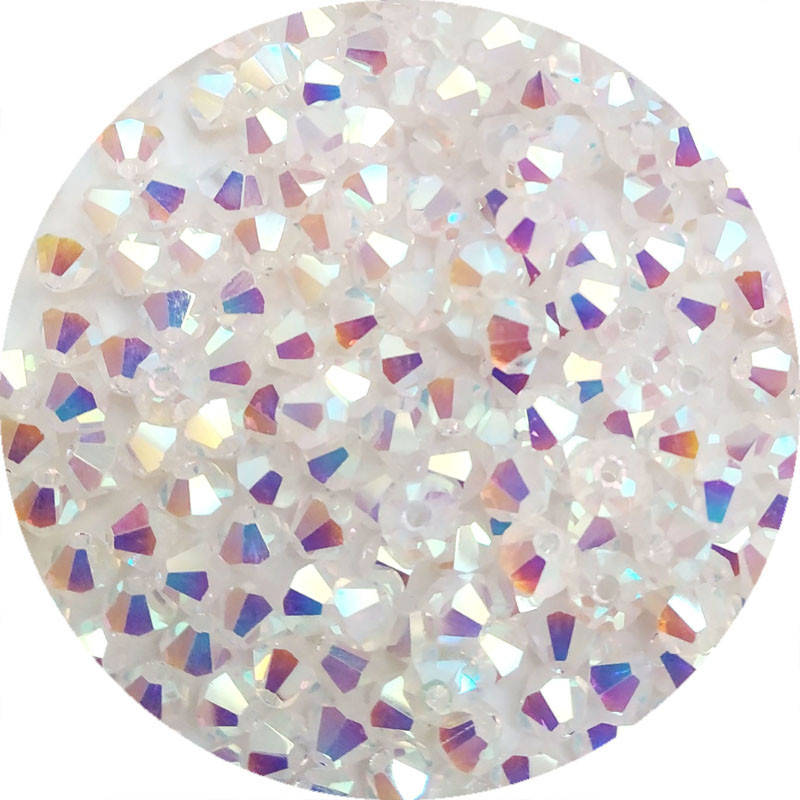 

Хрустальные биконусы Preciosa (Чехия) 4 мм Crystal ABх2, Разные цвета
